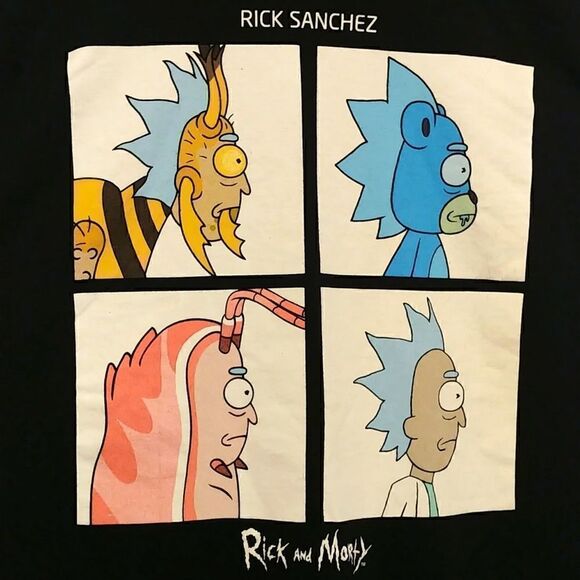 Rick and Morty.  Ripple Junction. Cartoon Network. Sizes 2X. EUC - Picture 2 of 6